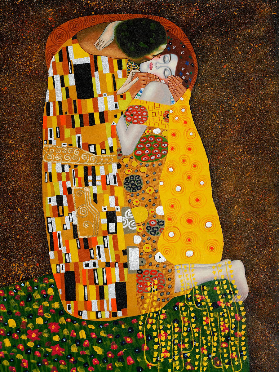 The kiss - Gustav Klimt Paintings